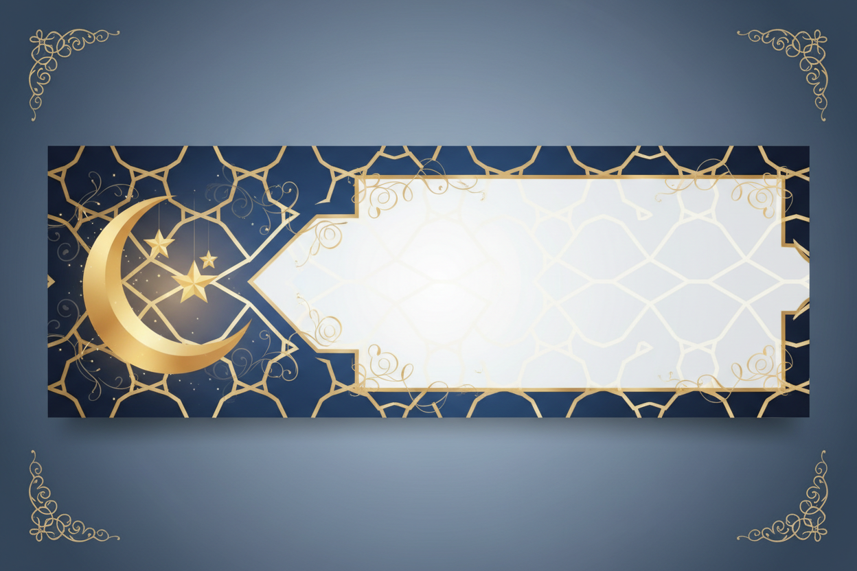 Generate header image for shopify. Shop is selling islamic, ramadan stuff.